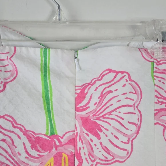 NWT Lilly Pulitzer Angela Strapless Dress 4 Resort White Clover Cup - Picture 6 of 12